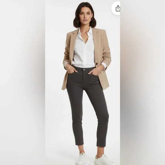 NWT Thakoon Charcoal Straight-Leg Jeans size 8 - Picture 1 of 13